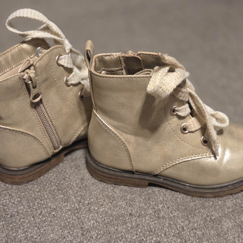Cat & Jack Shimmering Gold Kids Boots